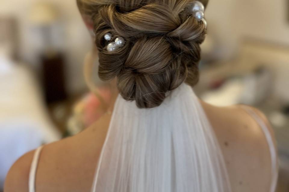 Styled updo