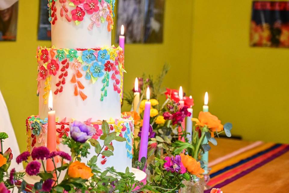 Colourful Cake Table