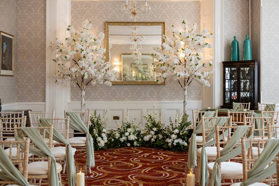 Ceremony silks & Blossom