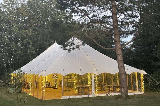 Marquee with lighting