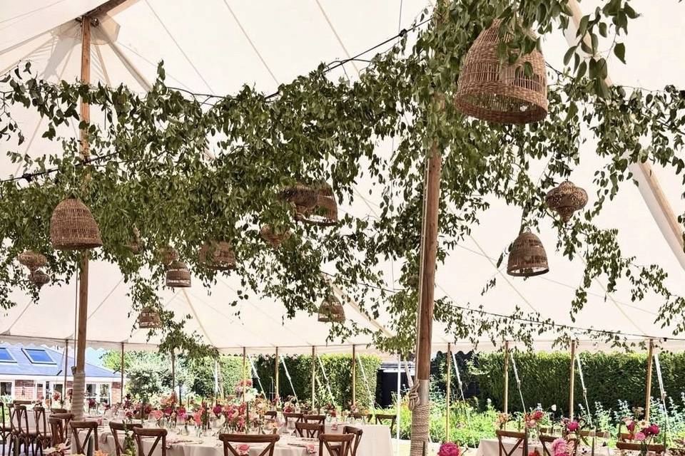 Bespoke floral marquee