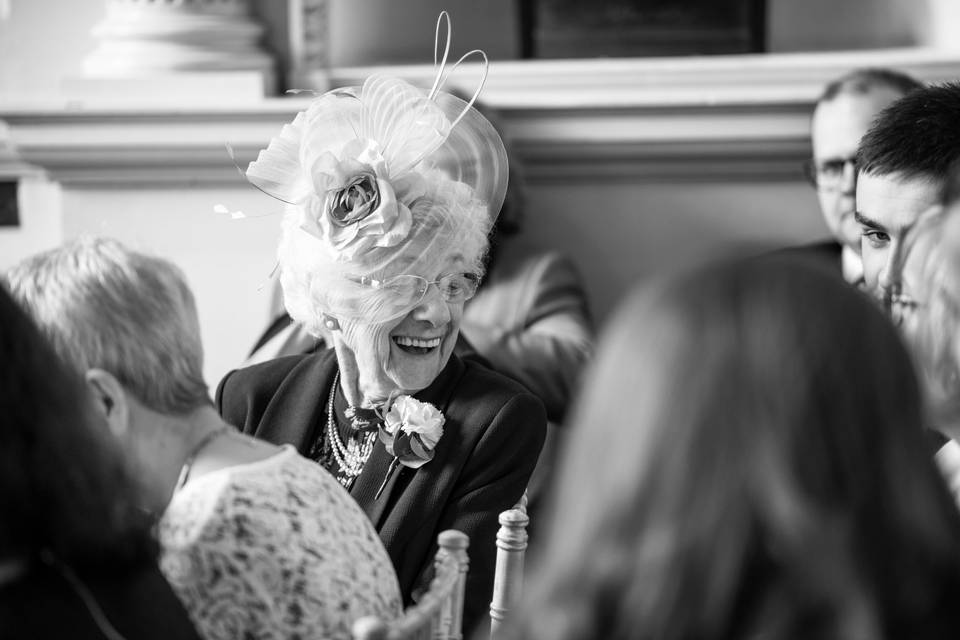 Grandma at wedding