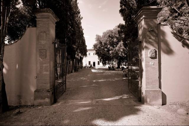 Entrance of the villa