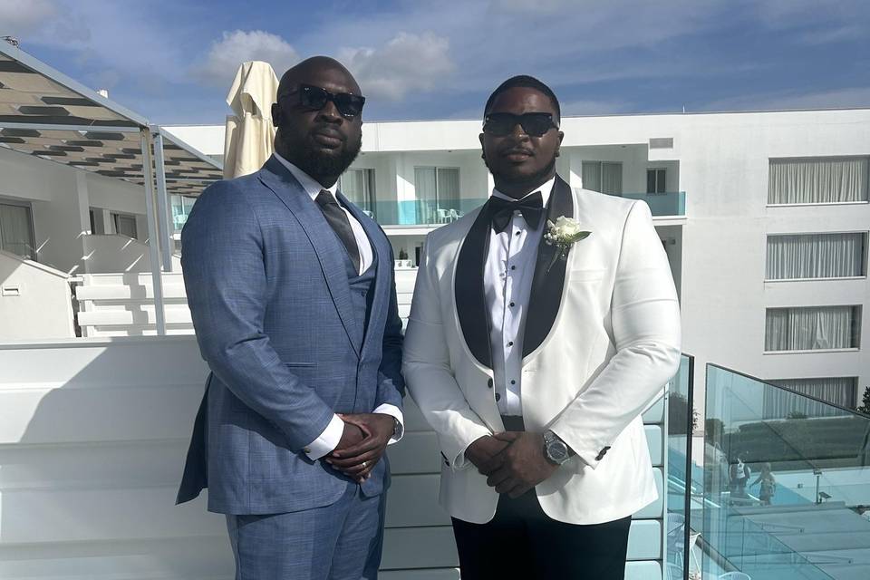 Me and the groom Wedding day