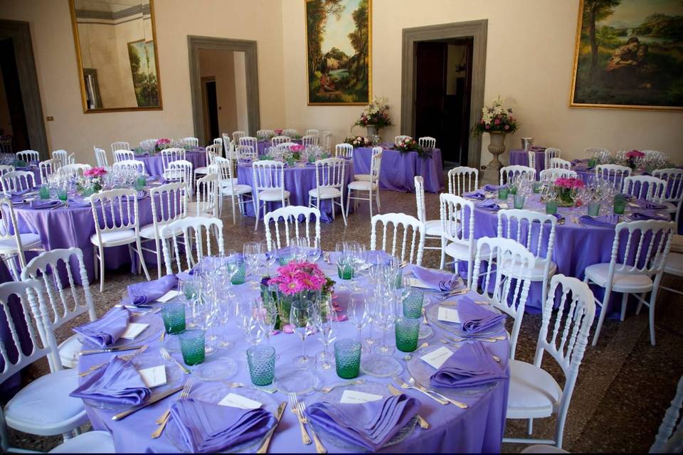 Indoor set tables