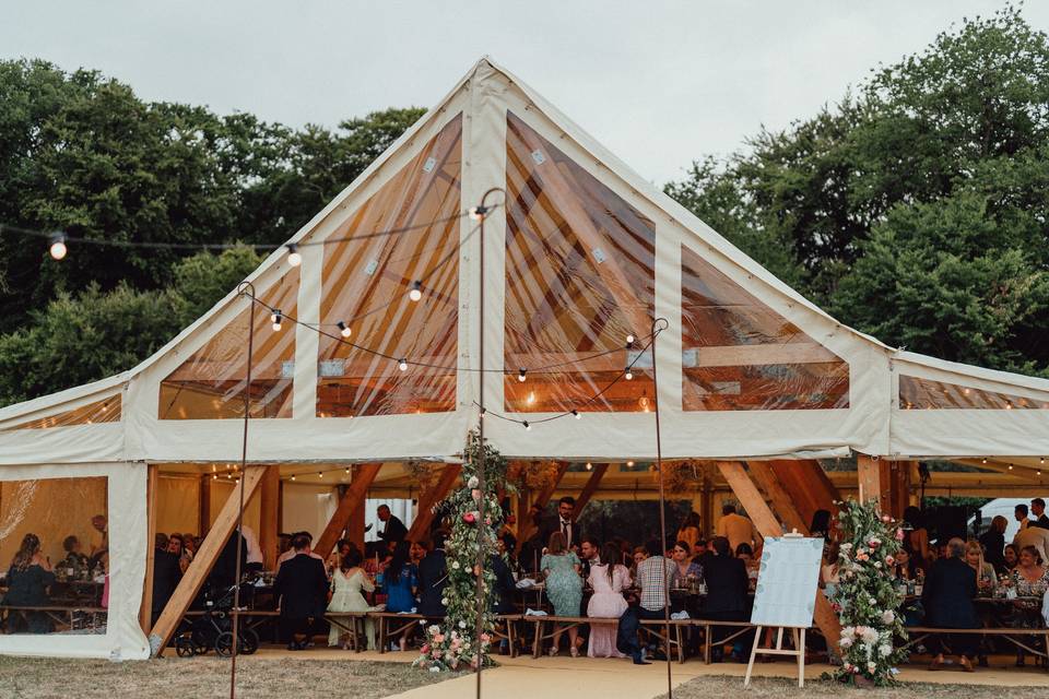 Wedding Cruck Tent