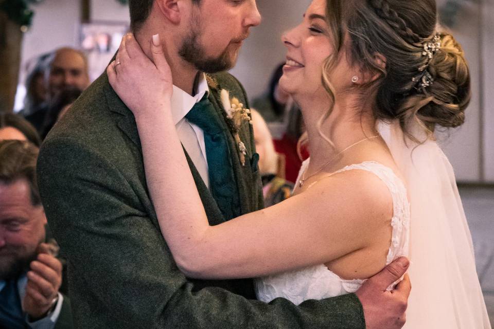 Moments after the first kiss