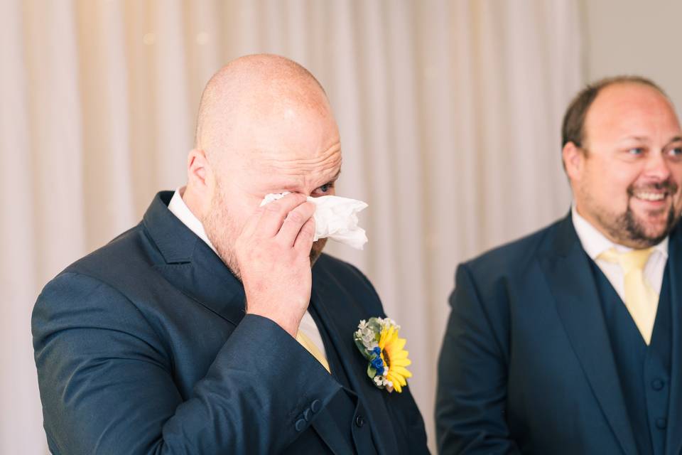 Who says men don't cry?