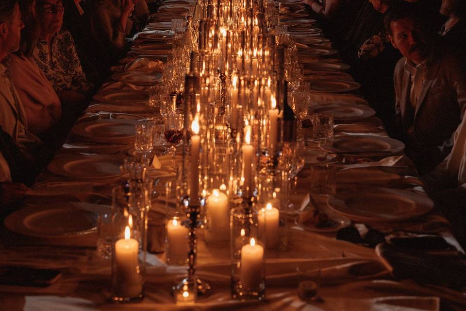 By candlelight