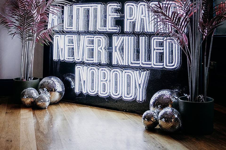 'A Little Party' mini backdrop