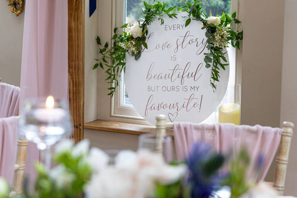 Wedding signage