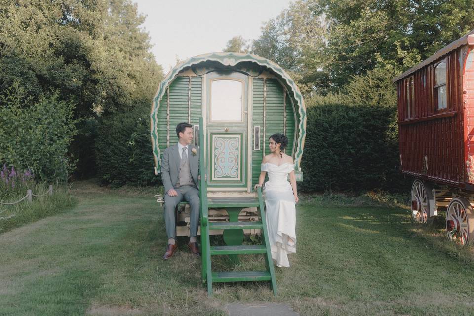 Wagon portrait at South Farm