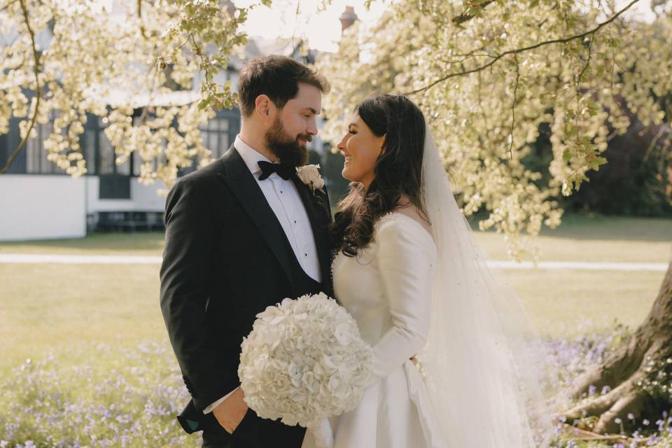 Couple portraits in soft light