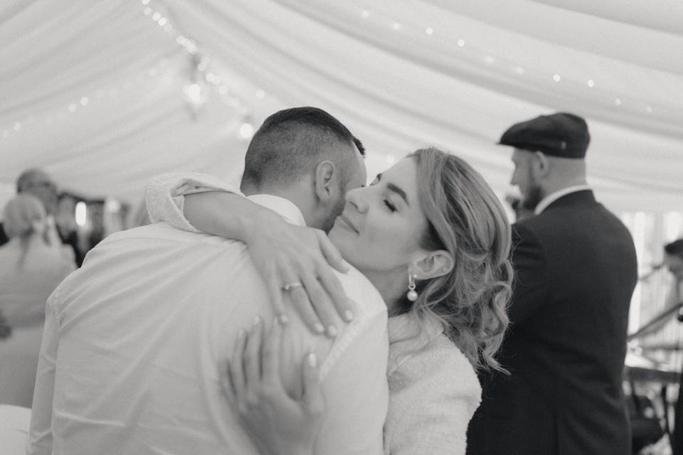 Guests dancing