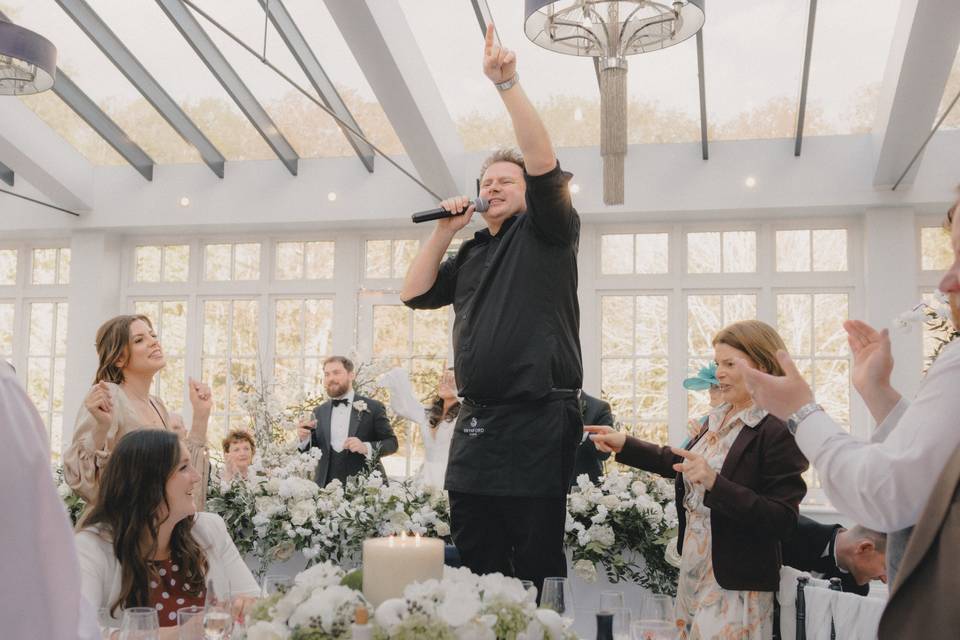 Singing waiters