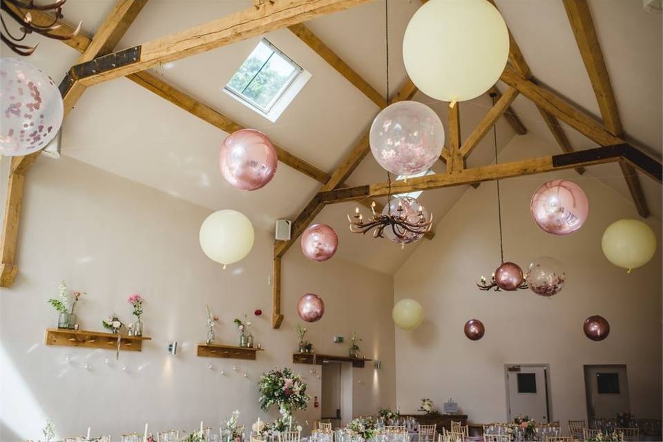 Decorative Hire Bubblegum Balloons 45