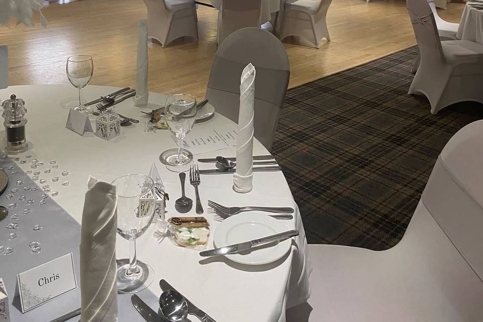 Wedding room set up