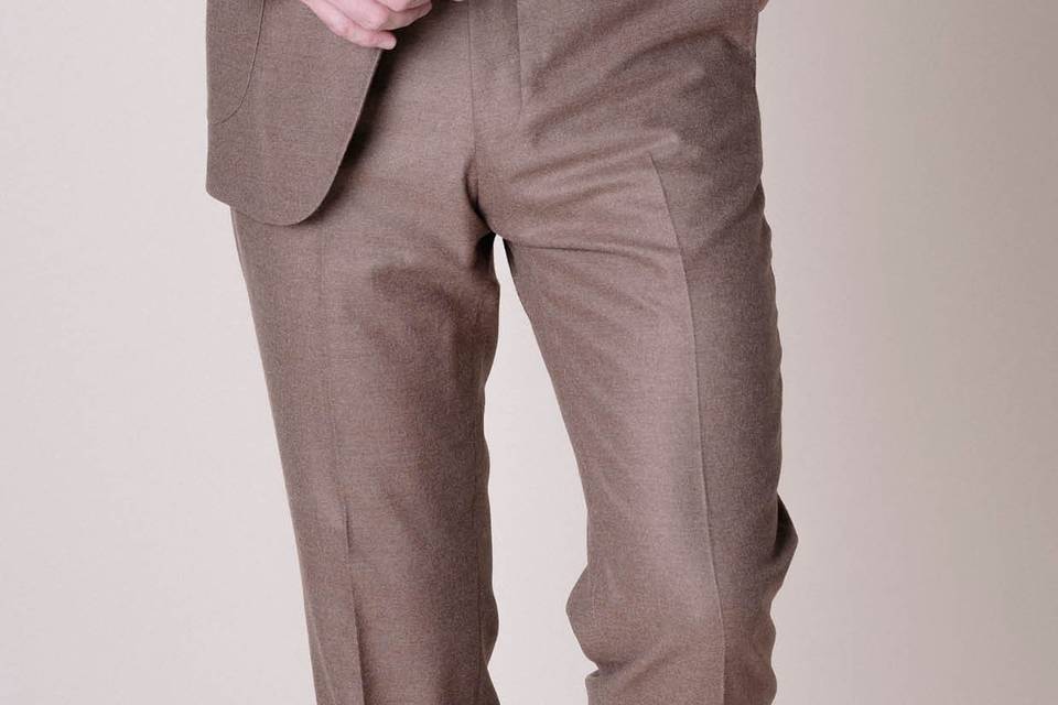 Smart Casual Brown Suit