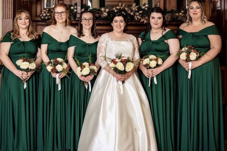 Rowton Hall bridal party