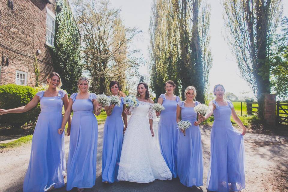 Bridesmaid ponytail