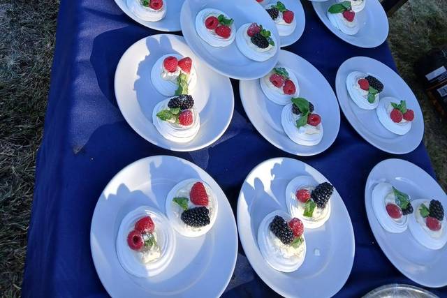 Selection of desserts