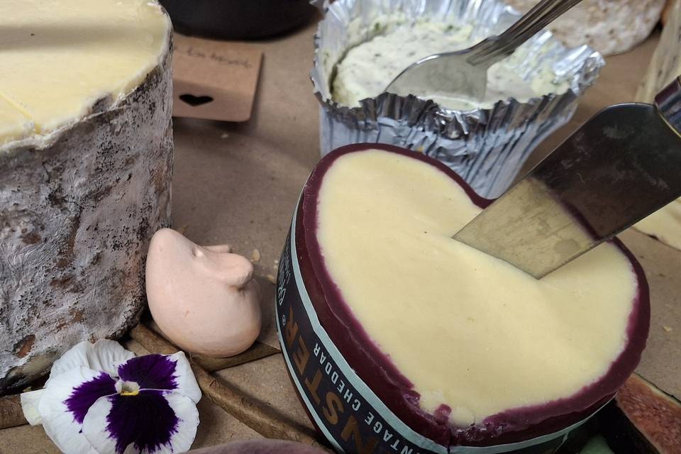 Mixed cheese selection
