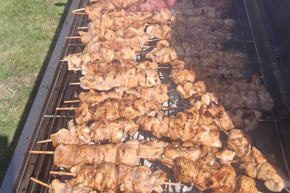 Beautiful barbecue chicken sks