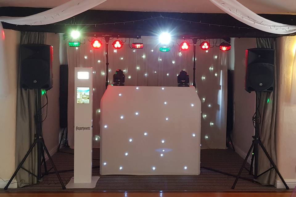 DJ booth lighting