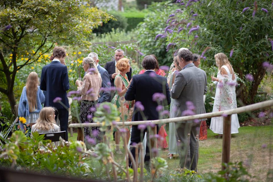 A garden reception