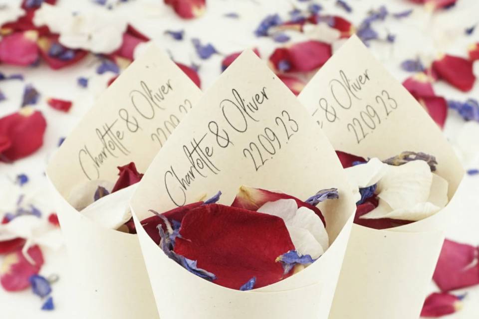 Boho Chic Confetti Cones