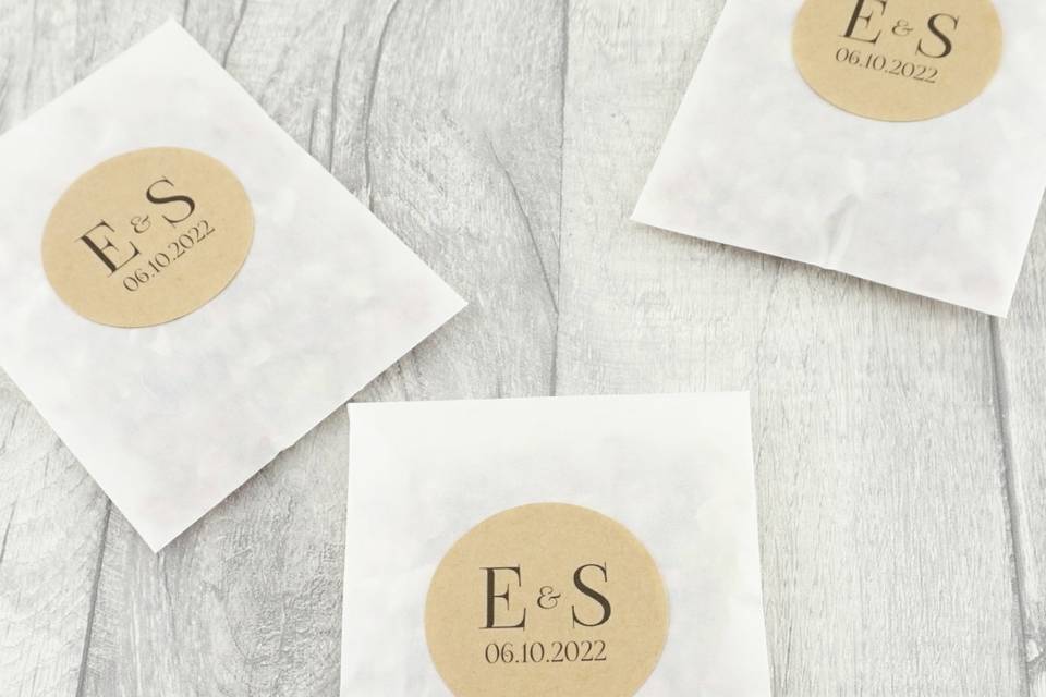 Personalised Sachets Initials