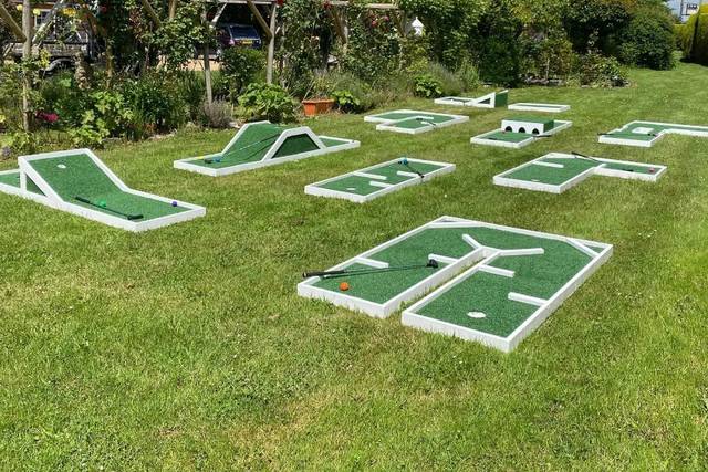 Nine-hole mini golf course