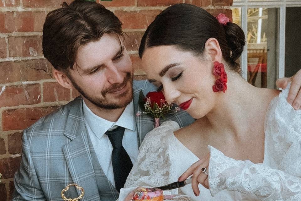 Bride and groom moments