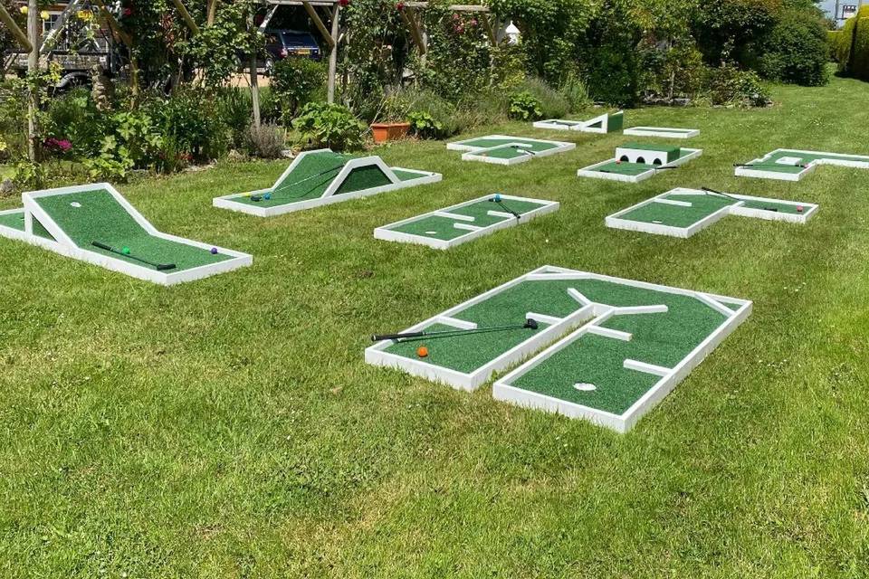 Nine-hole mini golf course