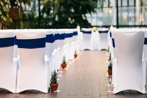 Ceremony on the Conservatory Terrace