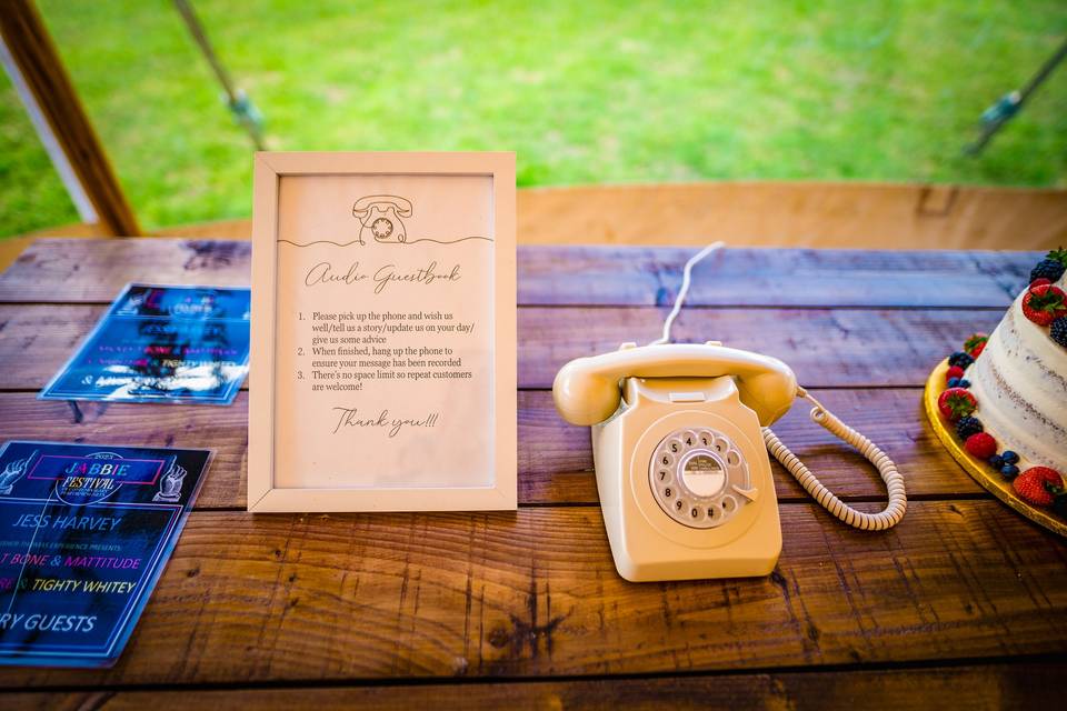 Vintage style guestbook