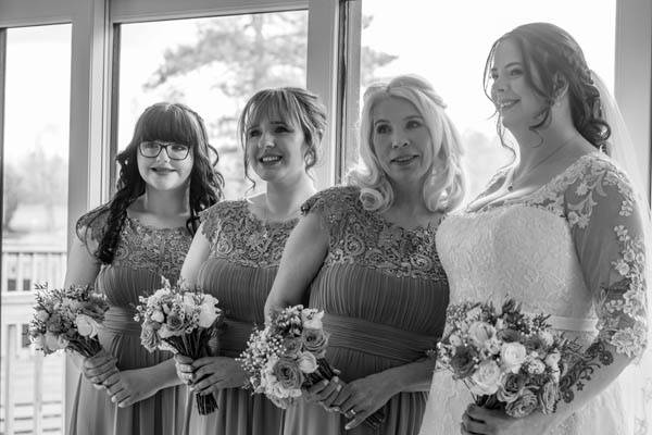 The stunning wedding party