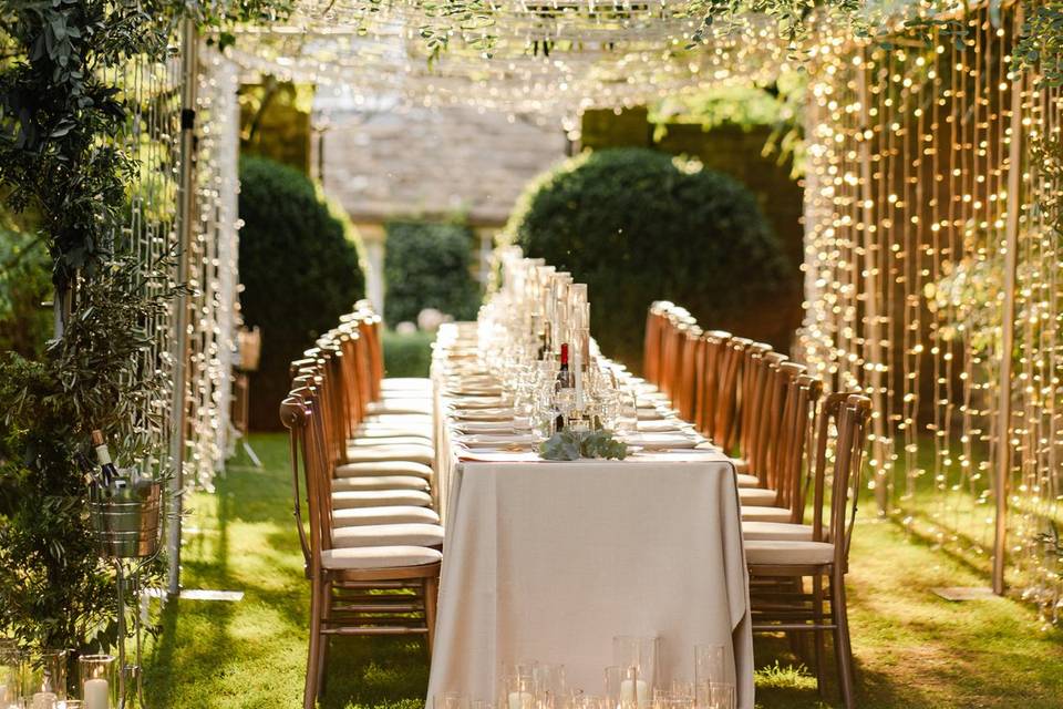 Rehearsal Dinner outdoors