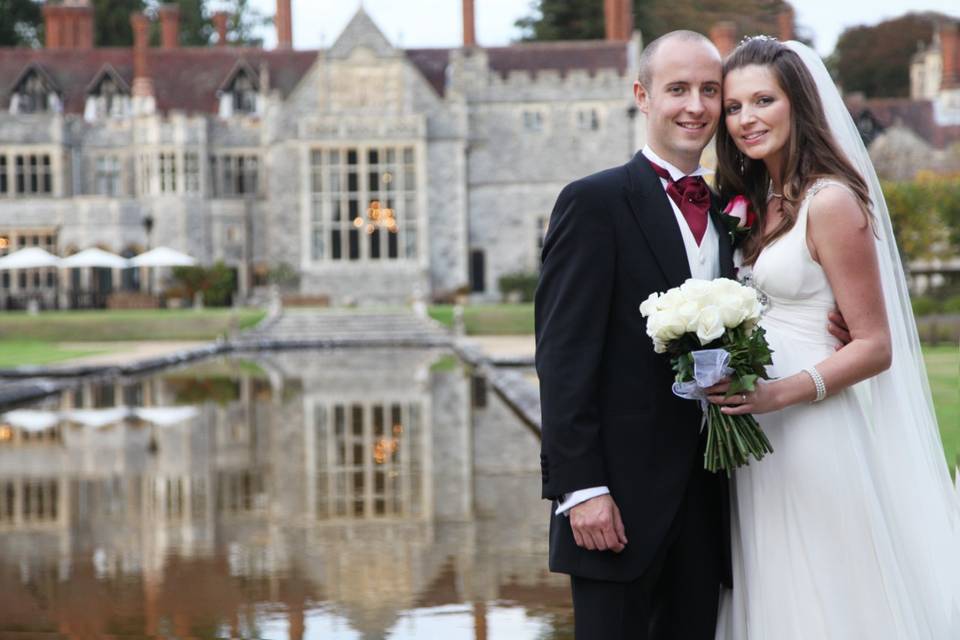 Bride and groom portrait