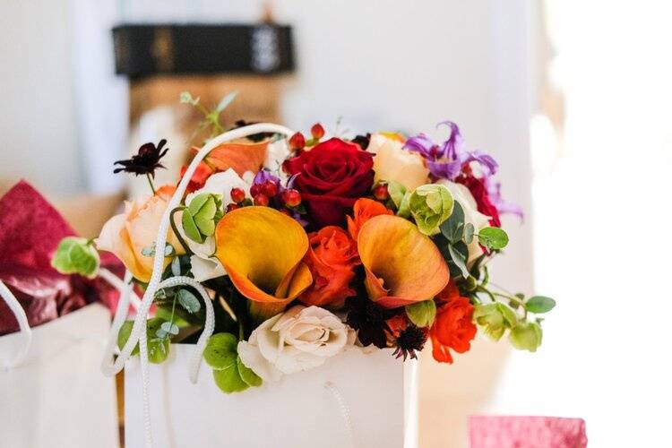 Autumn wedding bridal bouquet