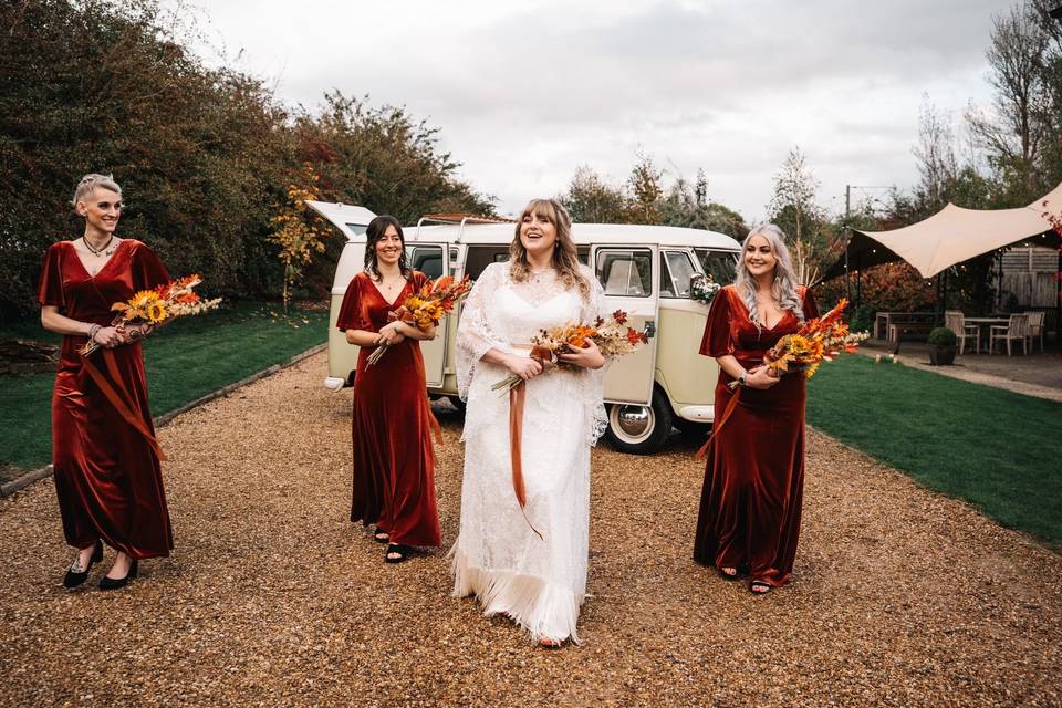 VW Split Screen Wedding Car