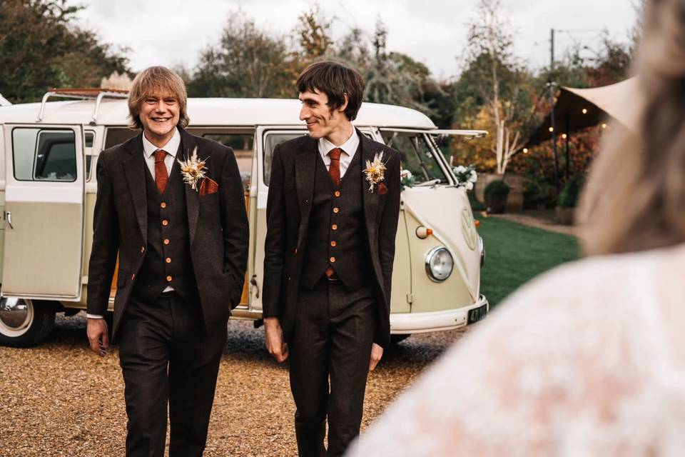 VW Split Screen Wedding Car