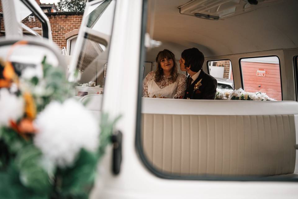 VW Split Screen Wedding Car