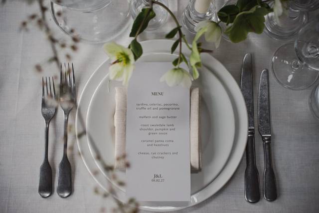 Winter Wedding Setting