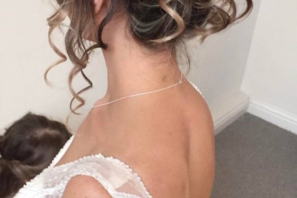 Bridal textured updo