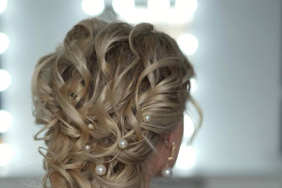 Soft detailed updo