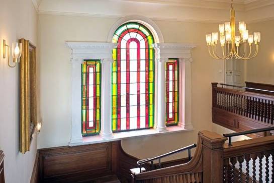 Grand staircase and venetian window