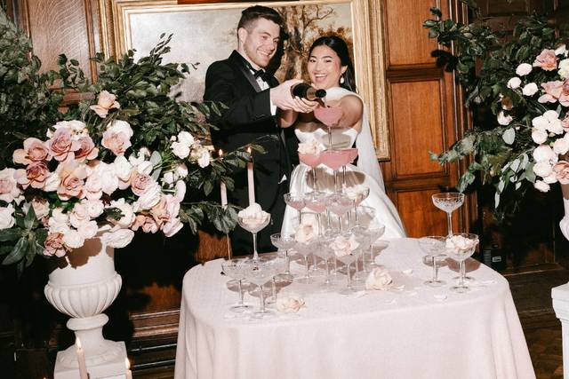 Champagne Tower at Wedding