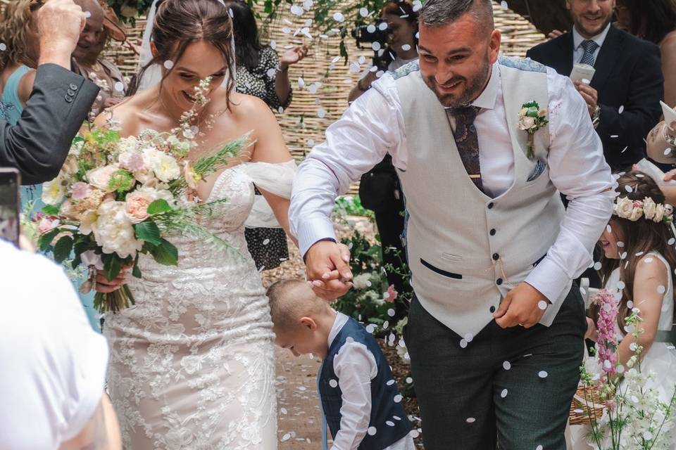 Confetti walk