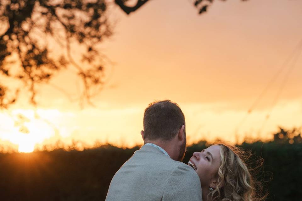 Tash & Adam at sunset